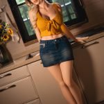Xenia, 148 cm Cosplay Silikon-Sexpuppe mit beweglichem ROS-Kiefer, konfigurierbar