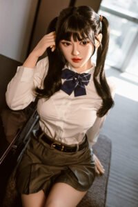 Mei, 160 cm Cosplay Sexpuppe mit Silikonkopf und TPE-Körper, konfigurierbar