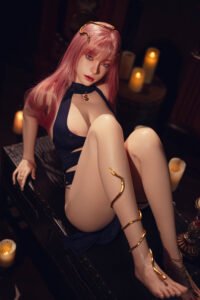 Gervin, 164 cm Cosplay Silikon-Sexpuppe mit beweglichem ROS-Kiefer, konfigurierbar