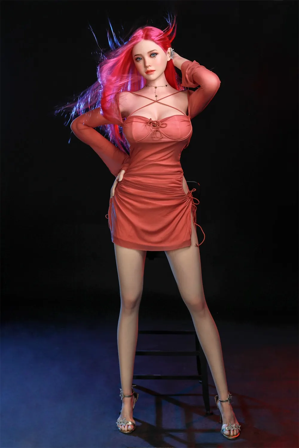 Aliénor Vassal, 172 cm Silikon-Sexpuppe, Natürliche Hautfarbe, konfigurierbar