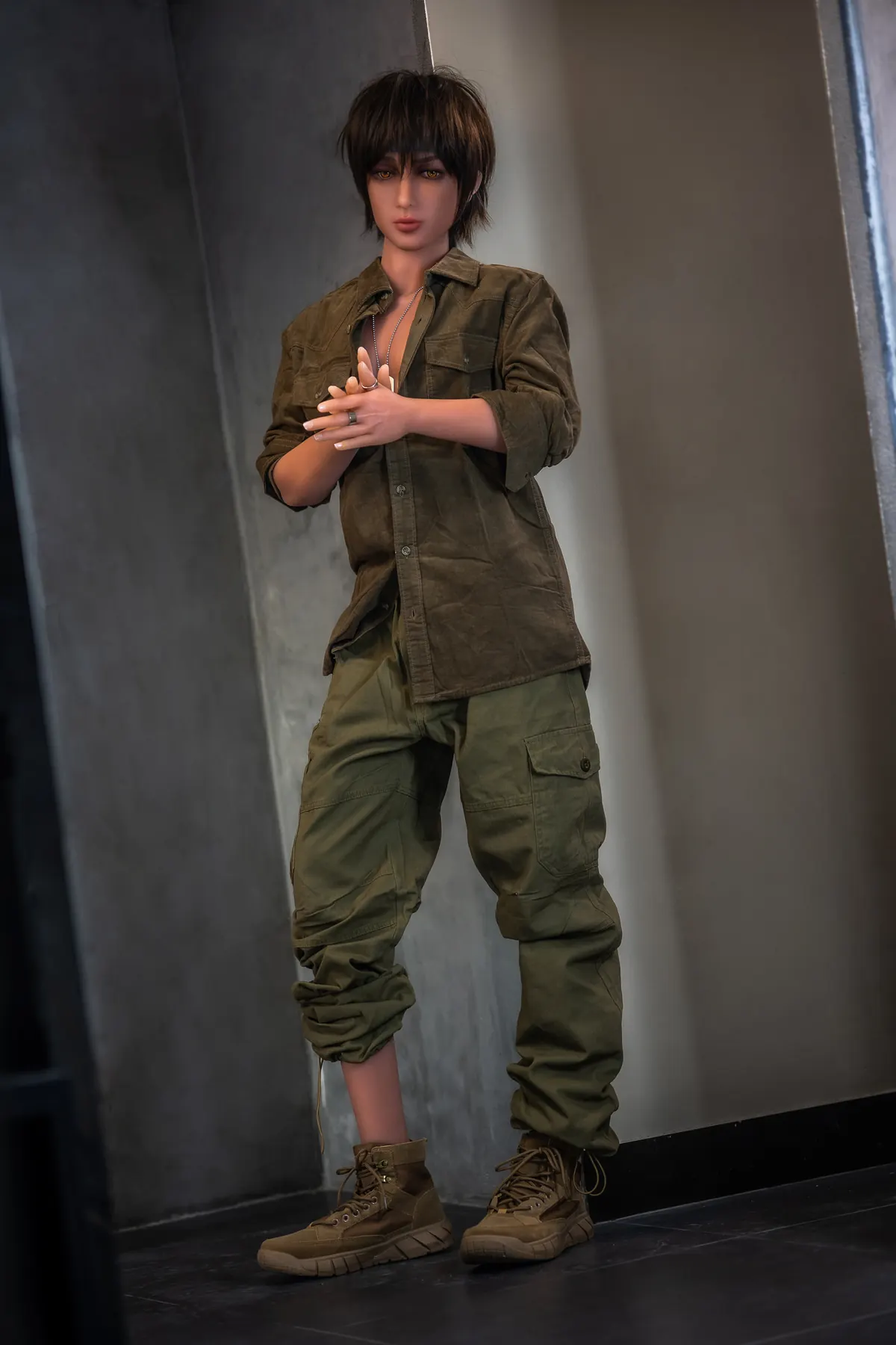 Flavie Vallier, 167 cm Silikon-Sexpuppe, Kopf 161, konfigurierbar