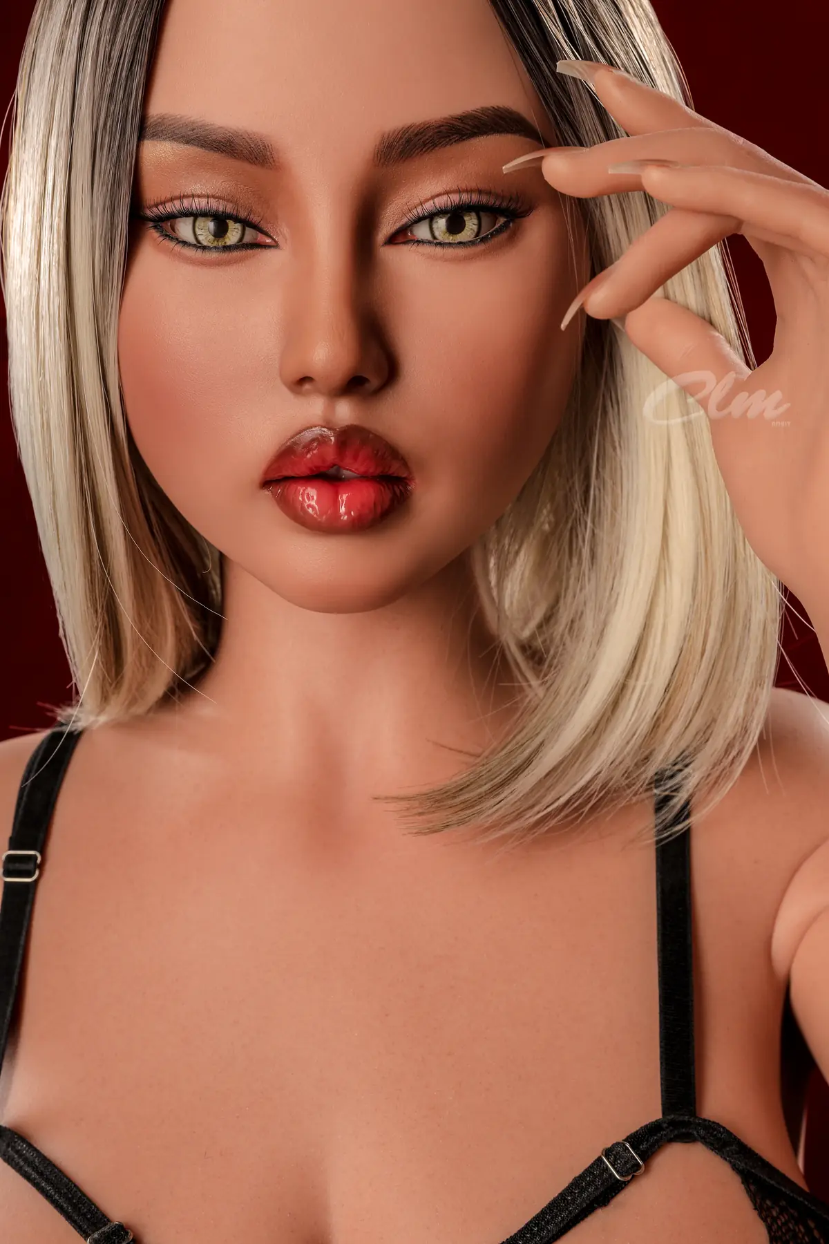 Lillian SiE159, 159 cm Silikon-Sexpuppe, Hautfarbe Schwarz, konfigurierbar