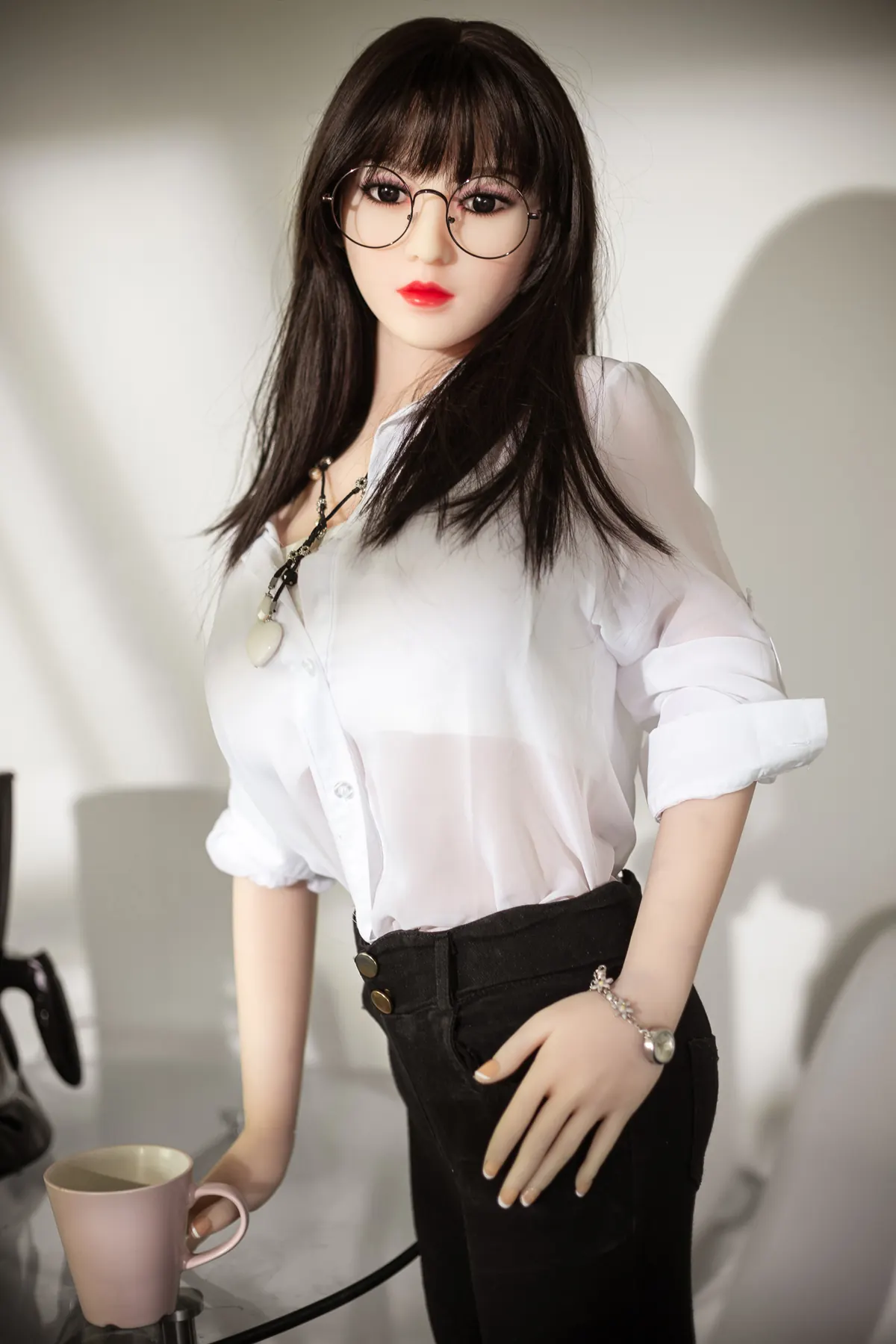 Katell Vallier, 172 cm BBW Silikon-Sexpuppe, Kopf 153, konfigurierbar