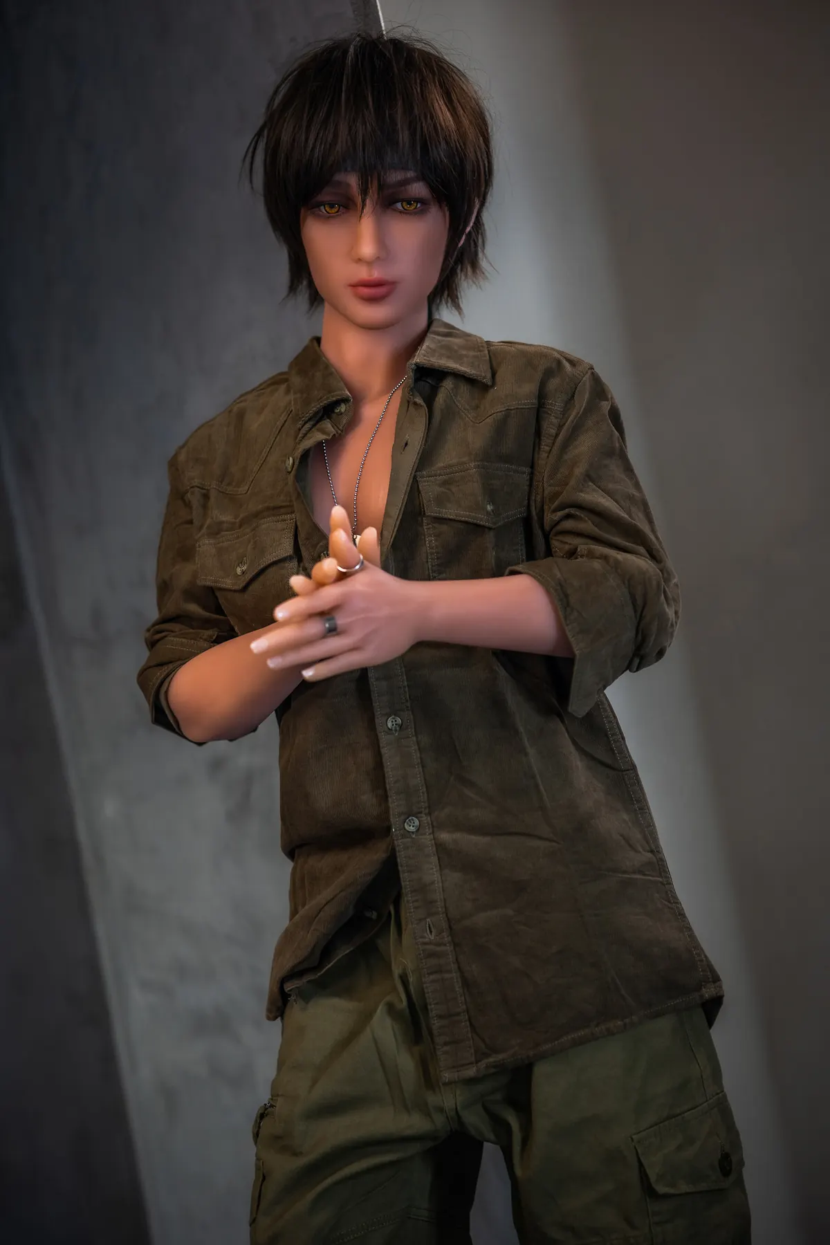 Flavie Vallier, 167 cm Silikon-Sexpuppe, Kopf 161, konfigurierbar