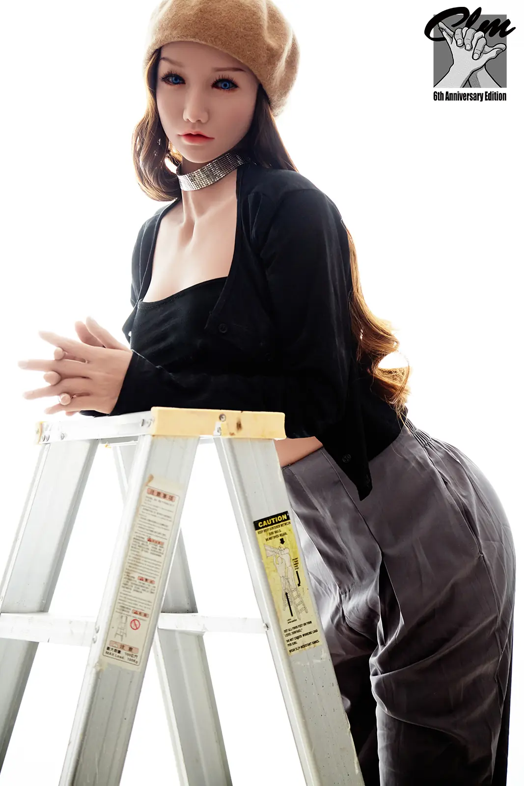 Fukada AD158, 158 cm CLM TPE-Sexpuppe, Hautfarbe Schwarz