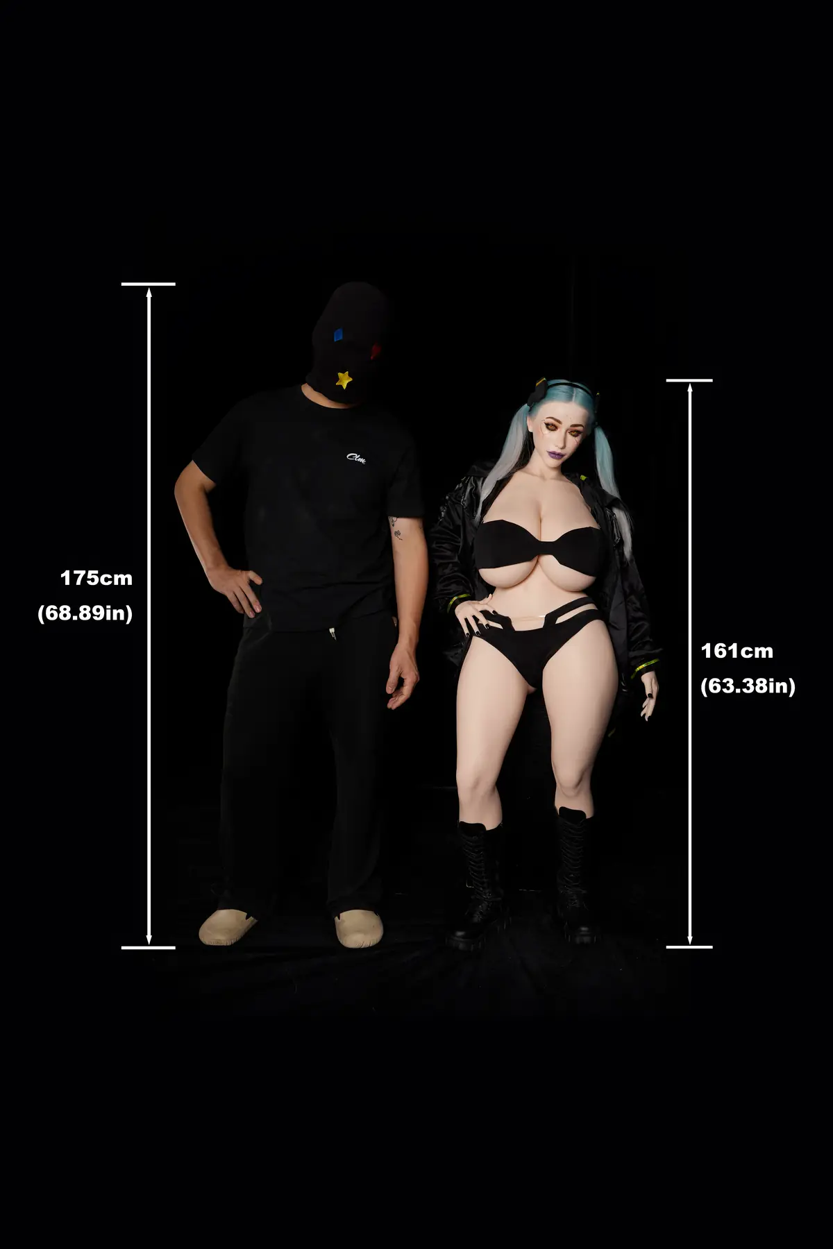 Tasha Halloween SiR161 - Sexpuppe premium en silicone maquillage spécial, 161 cm 2