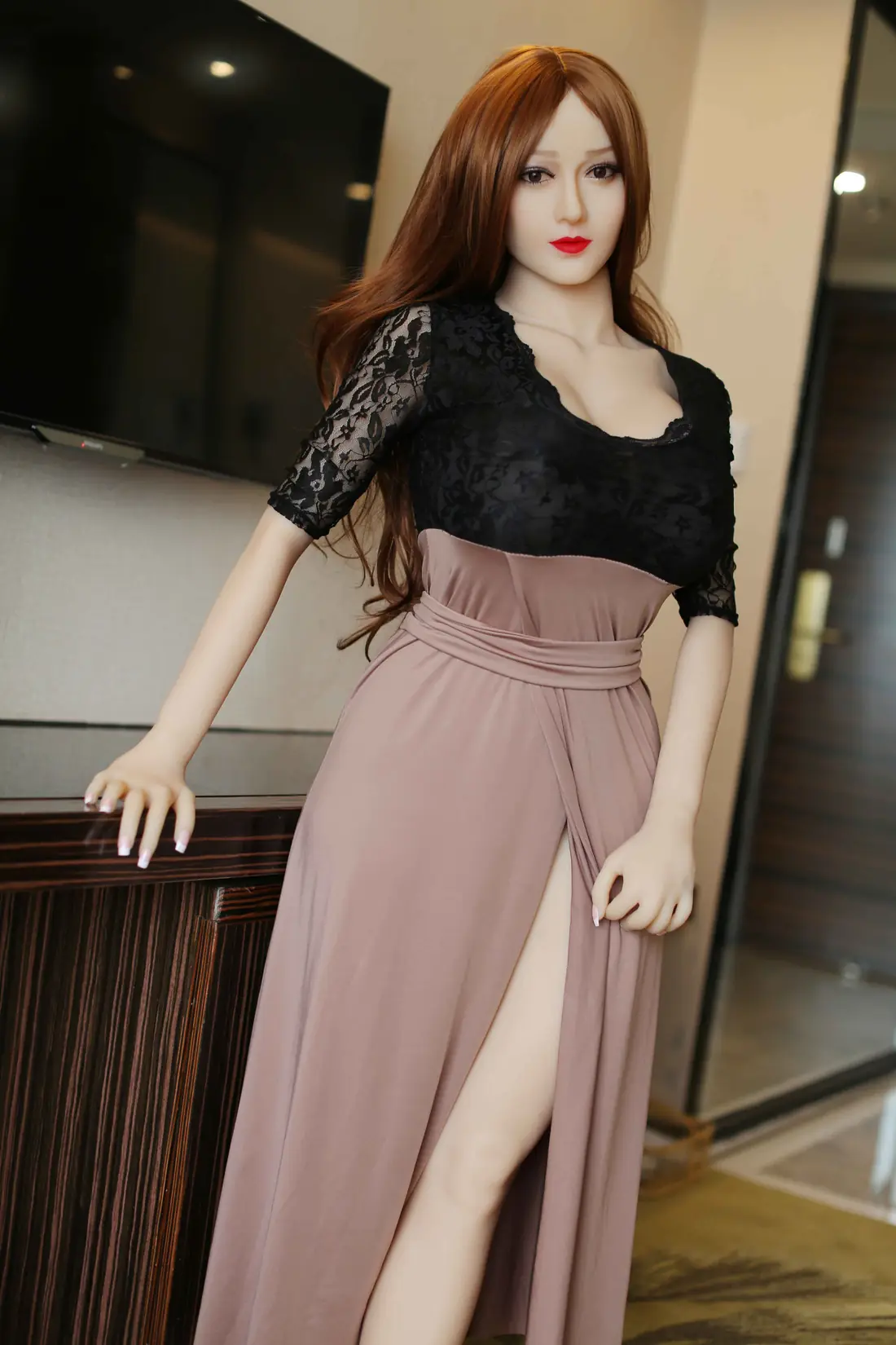 Esther, 160 cm CLM TPE-Sexpuppe, Hautfarbe Gelb