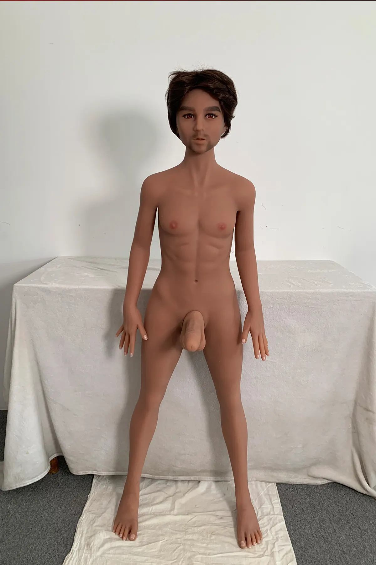Anaëlle Beauregard - Sexpuppe masculine konfigurierbar 140 cm en TPE, tête 216 factory reference 1
