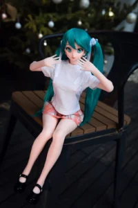Miku J60, 60 cm Anime Silikon-Sexpuppe