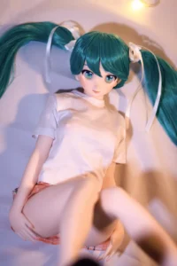 Miku J60, 60 cm Anime Silikon-Sexpuppe