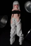 Shirley, 60 cm Anime Silikon-Sexpuppe, Hautfarbe Gebräunt