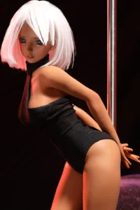 Shirley, 60 cm Anime Silikon-Sexpuppe, Hautfarbe Gebräunt