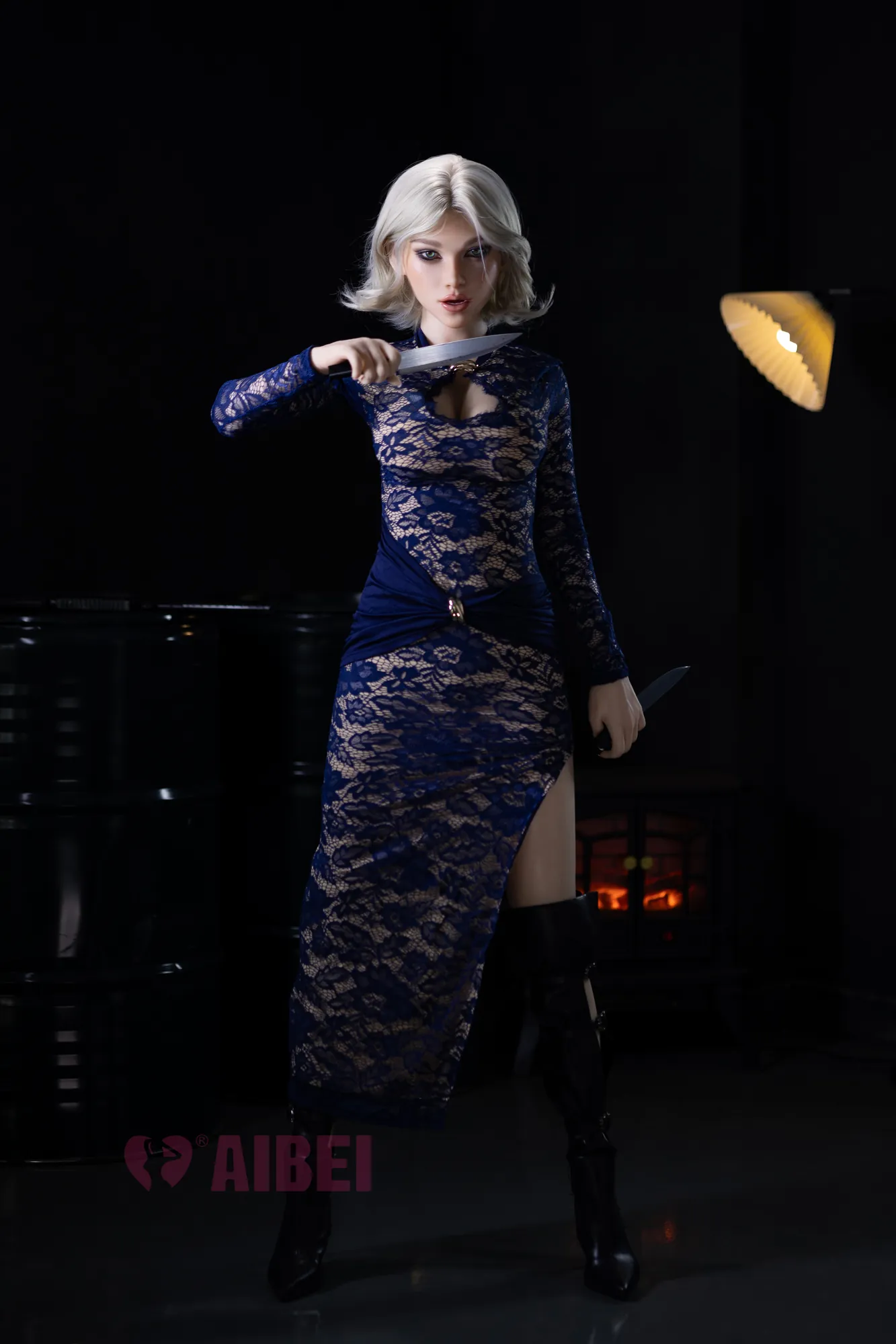 Solene, 167 cm AiBei Silikon-Sexpuppe mit beweglichem ROS-Kiefer, konfigurierbar